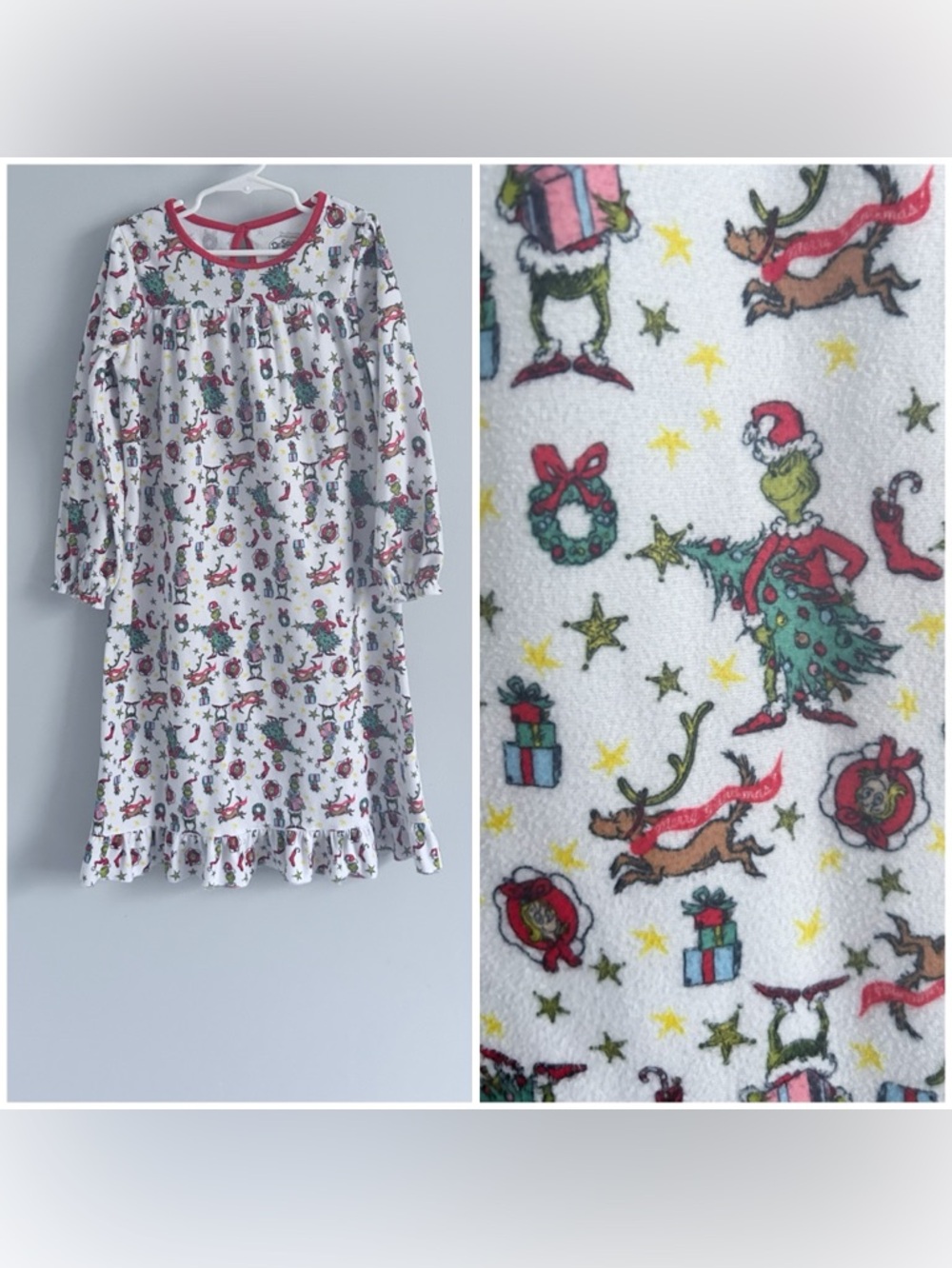 The Grinch Christmas Nightgown Size 6